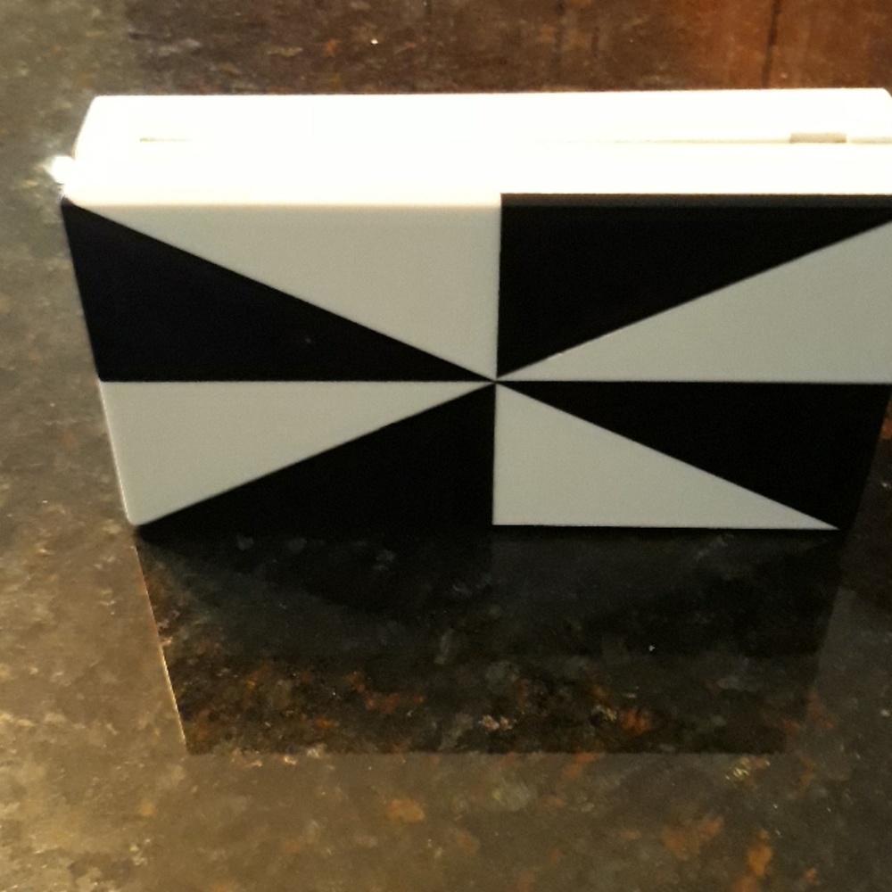 A clutch or handbag